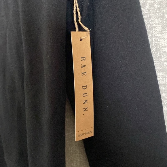 NWT Rae Dunn Black Brushed Sweatshirt "Drink Up Witches" & Matching Fuzzy Socks - Picture 3 of 9